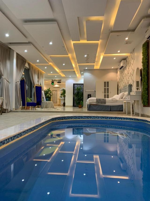 شاليه للعرسان بتصميم أنيق ومسبح |2885